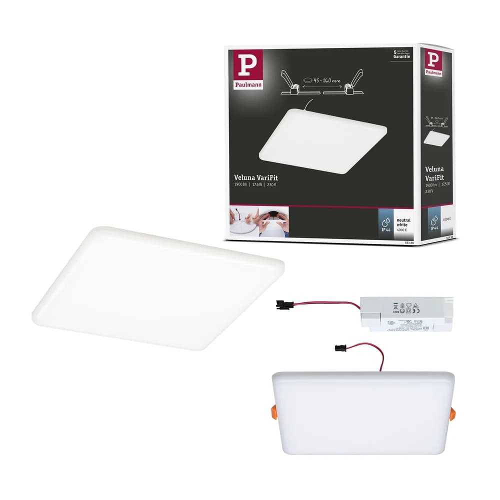 Paulmann VariFit LED Einbaupanel Veluna - Gold/Silber