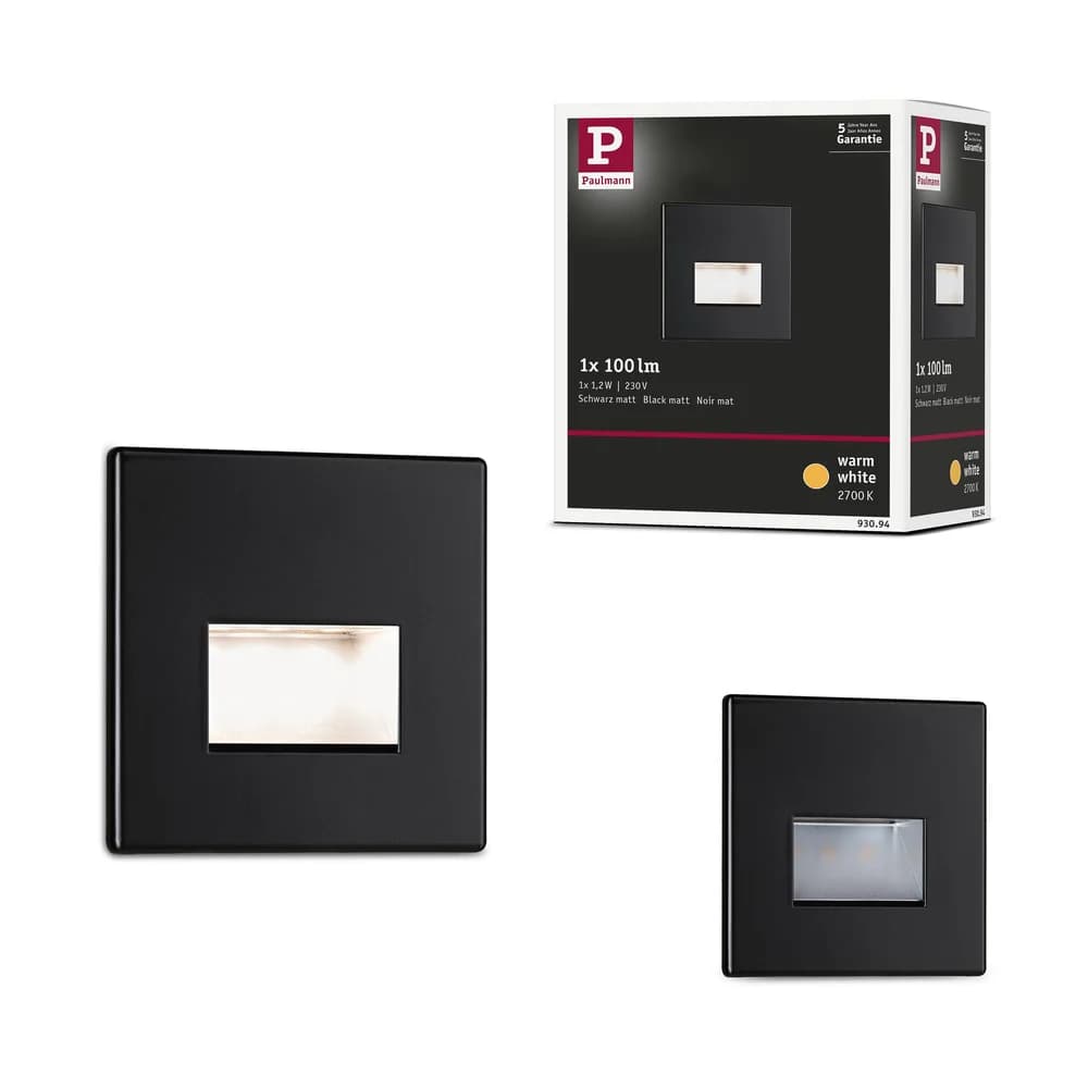 Paulmann LED Einbauleuchte Wandeinbauleuchte Edge LED 1x1.1W 230V sz 93094