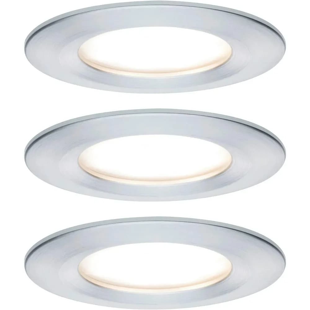 Paulmann LED Einbauleuchte Nova Basisset starr - Silber