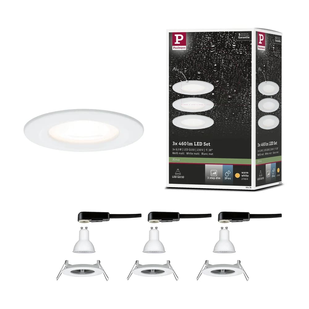 PAULMANN EBL Nova rd starr IP44 3stepdim 3x6,5W W