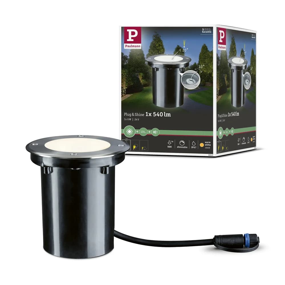 PAULMANN Outd P&S EBL IP67 540lm 3000K 20 si