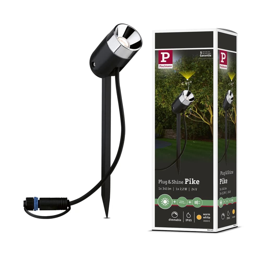 PLM 94241 - Plug&Shine Erdspieß, 3000 K, 3,5W, anthrazit