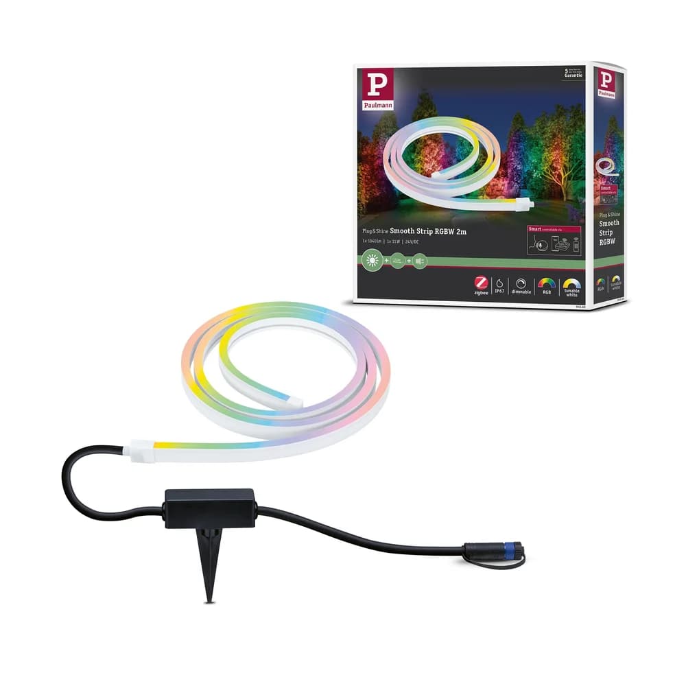 Paulmann Plug & Shine LED Stripe Smooth Einzelstrip - Weiß