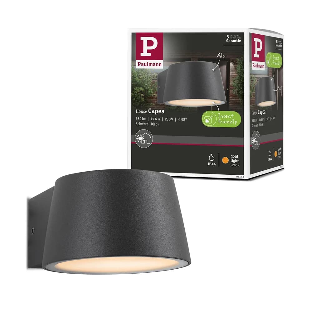 PAULMANN Outd. 230V Wand Capea 2200K