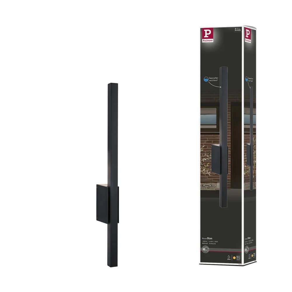 PAULMANN Outd. 230V Wand Natives 60 anthrazit