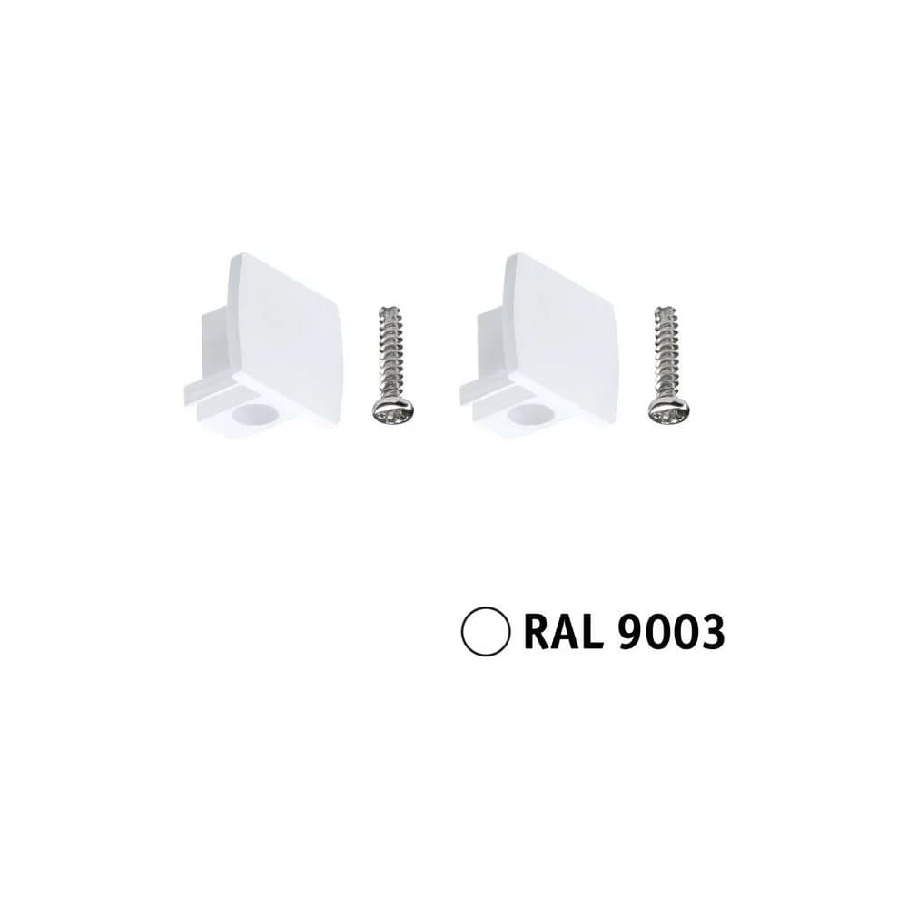 Paulmann URail Verbinder Endkappe13x21mm Signalweiß 95653