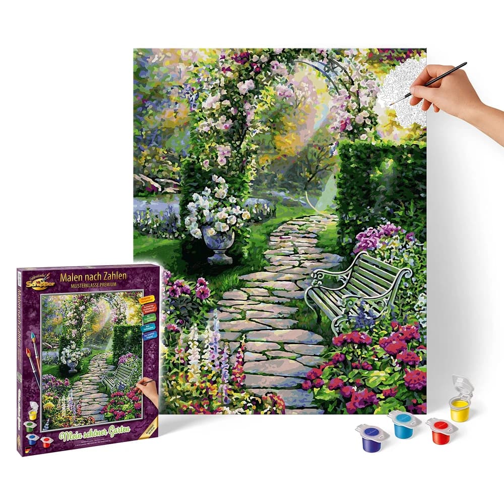 Schipper Malen nach Zahlen Master Premium 40x50cm Mein schöner Garten 609130804
