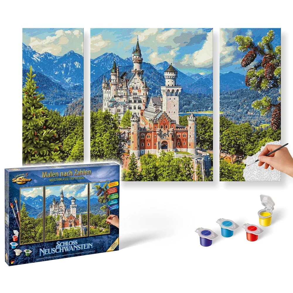Schipper Malen nach Zahlen Master Triptychon 50x80cm Schloss Neuschwanstein 609260837