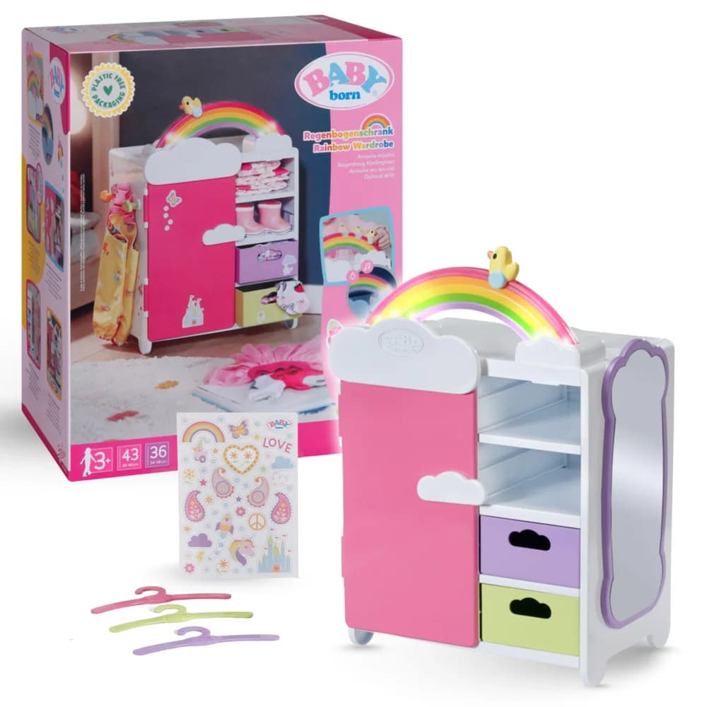 BABY born® 836040 Regenbogen Schrank