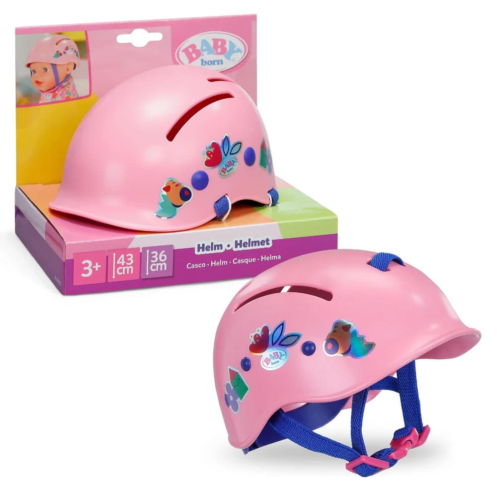 Baby Born Puppen Helm Fahrradhelm bunt