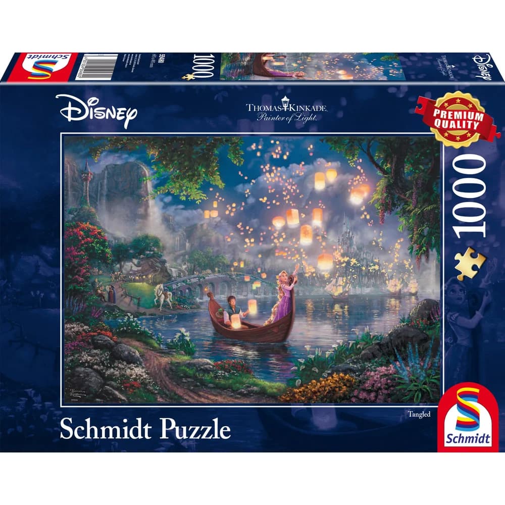 Schmidt Spiele Puzzle Disney Rapunzel Thomas Kinkade, 1000 Puzzleteile bunt