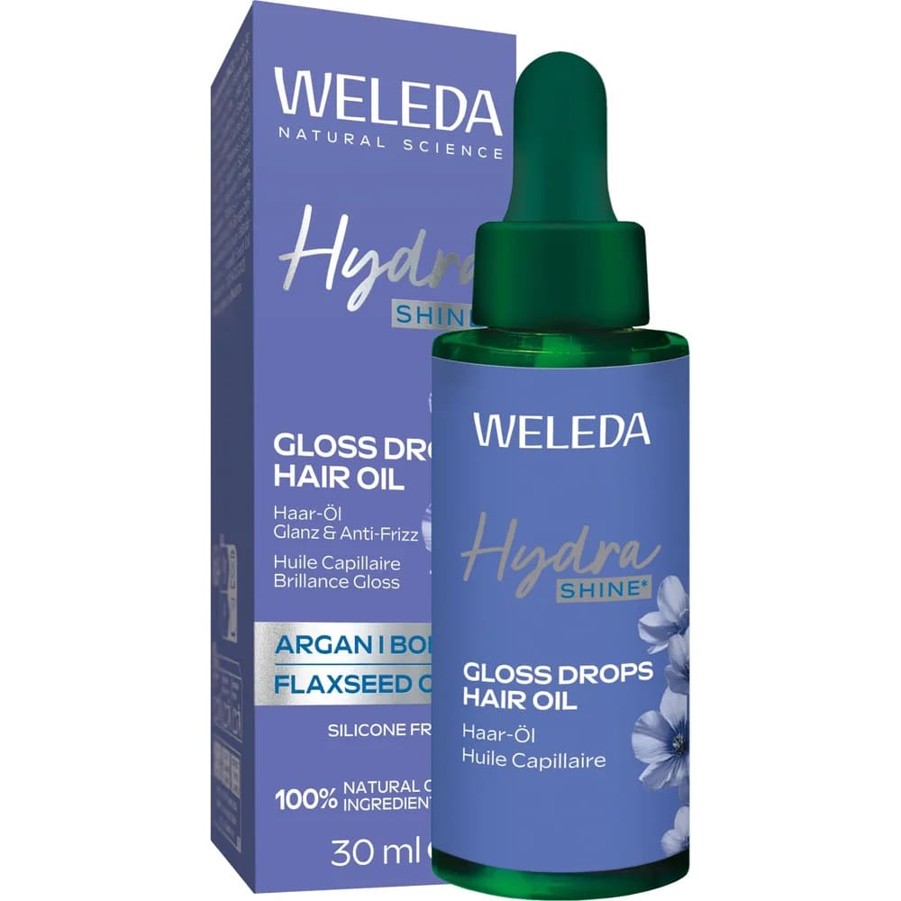 WELEDA Haaröl WELEDA HydraShine Gloss Drops Haar-Öl 30ml