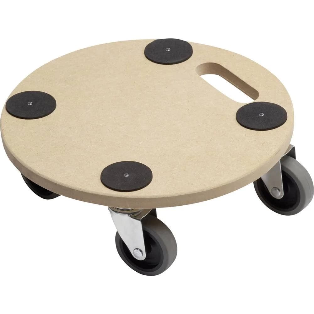 Metafranc Pflanzenroller Ø 350 mm 150 kg Tragkraft MDF-Platte TPE-Räder Möbelroller