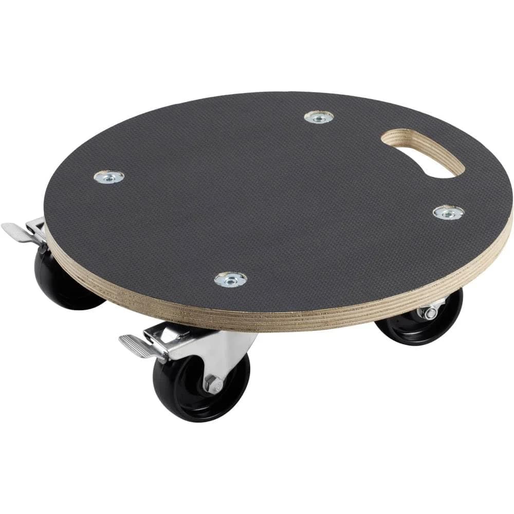 Metafranc Pflanzenroller Ø 380 mm 200 kg Tragkraft Siebdruckplatte PA-Räder Feststeller