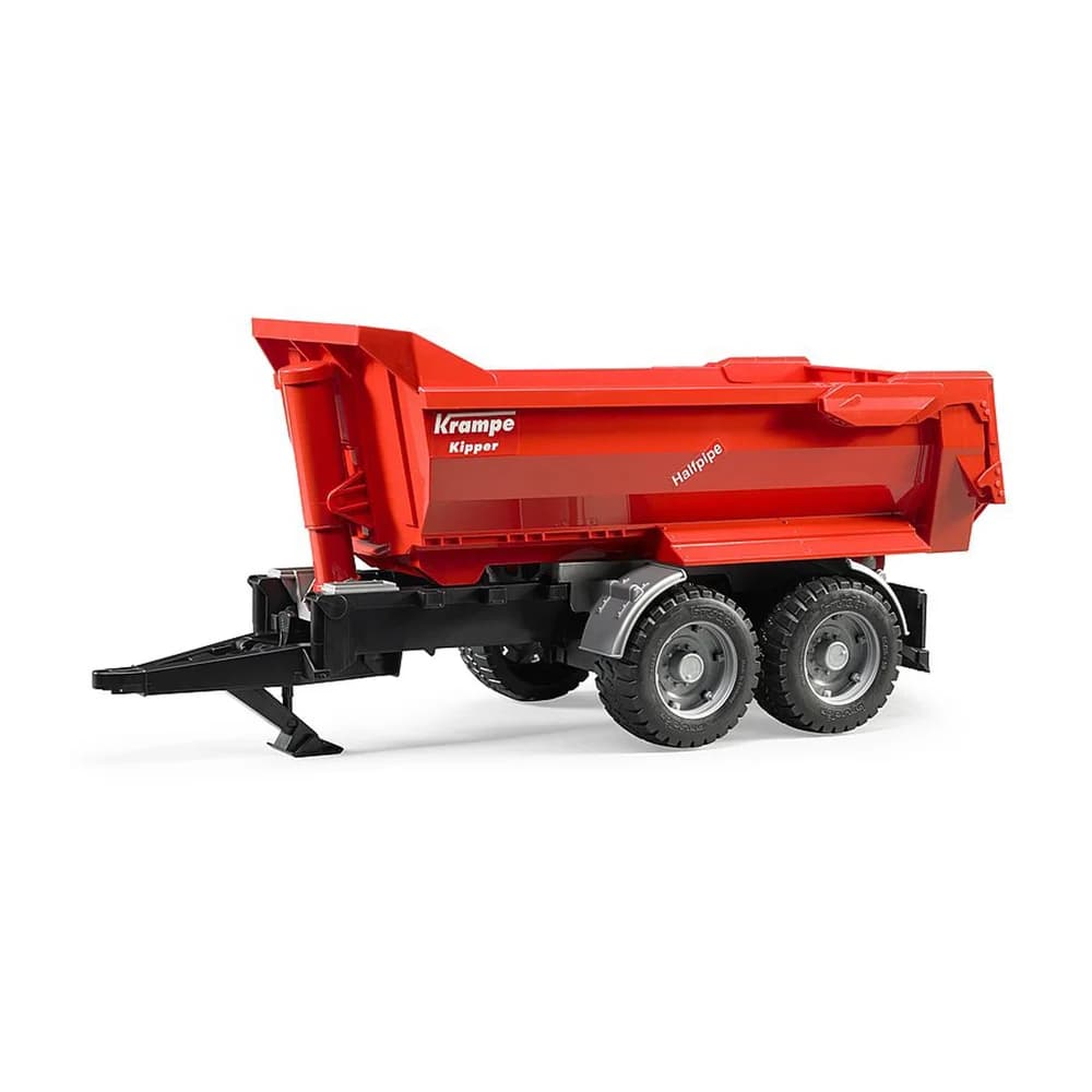 Bruder® Spielzeug-Traktor 02225 Krampe Tandem-Halfpipe-Kippanhänger