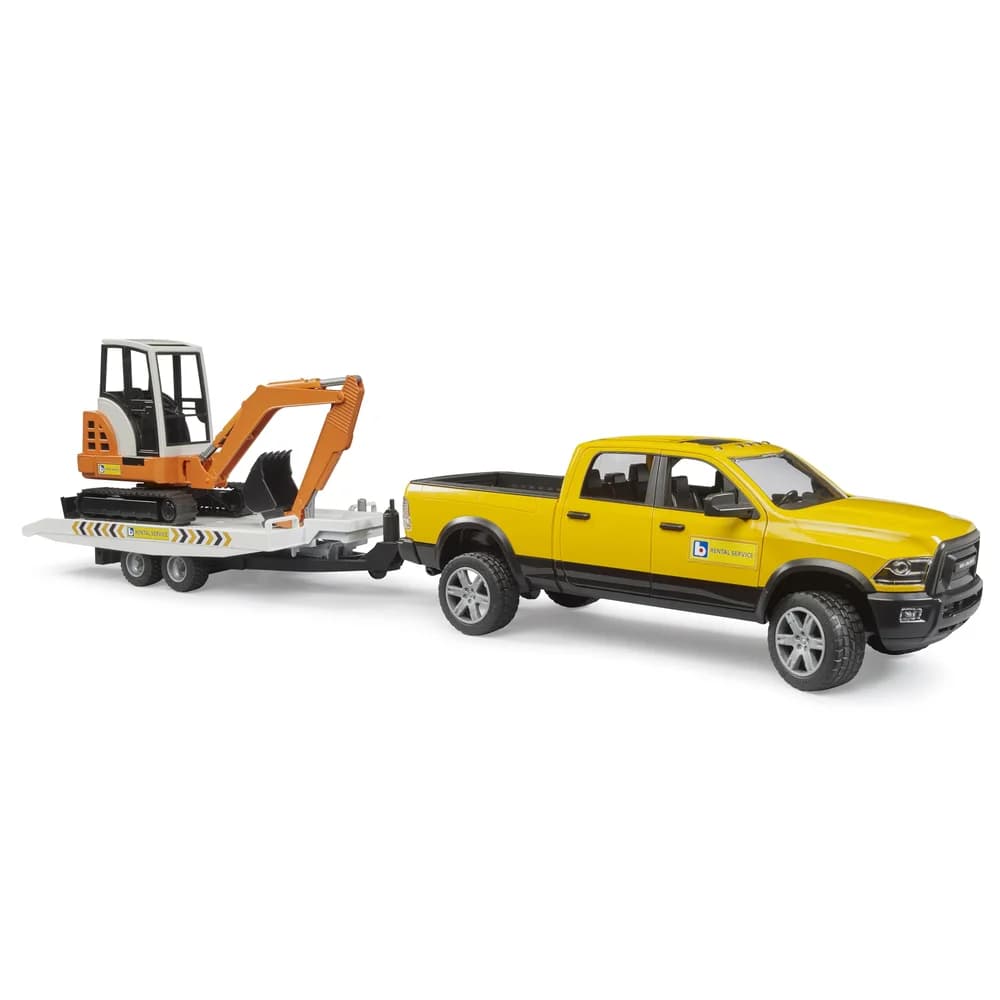 BRUDER® 02546 RAM Rental Service mit Minibagger