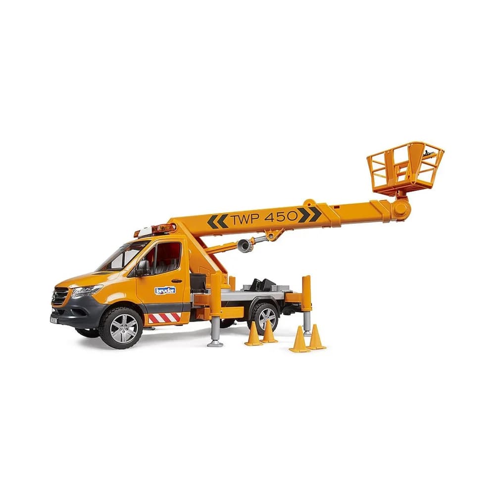 BRUDER® 02679 MB Sprinter Arbeitsbühne mit Light + Sound Modul