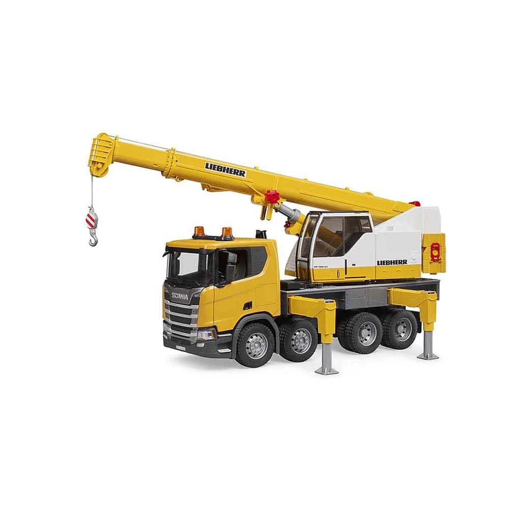 BRUDER - Scania Super 560R Liebherr Kran-LKW mit Light + Sound Modul