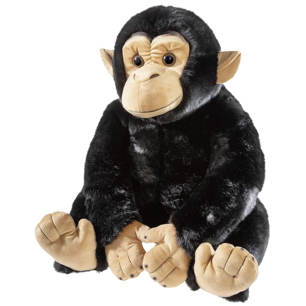 Heunec Misanimo Plüsch-Schimpanse 60cm - Plastikaugen, Waschbar