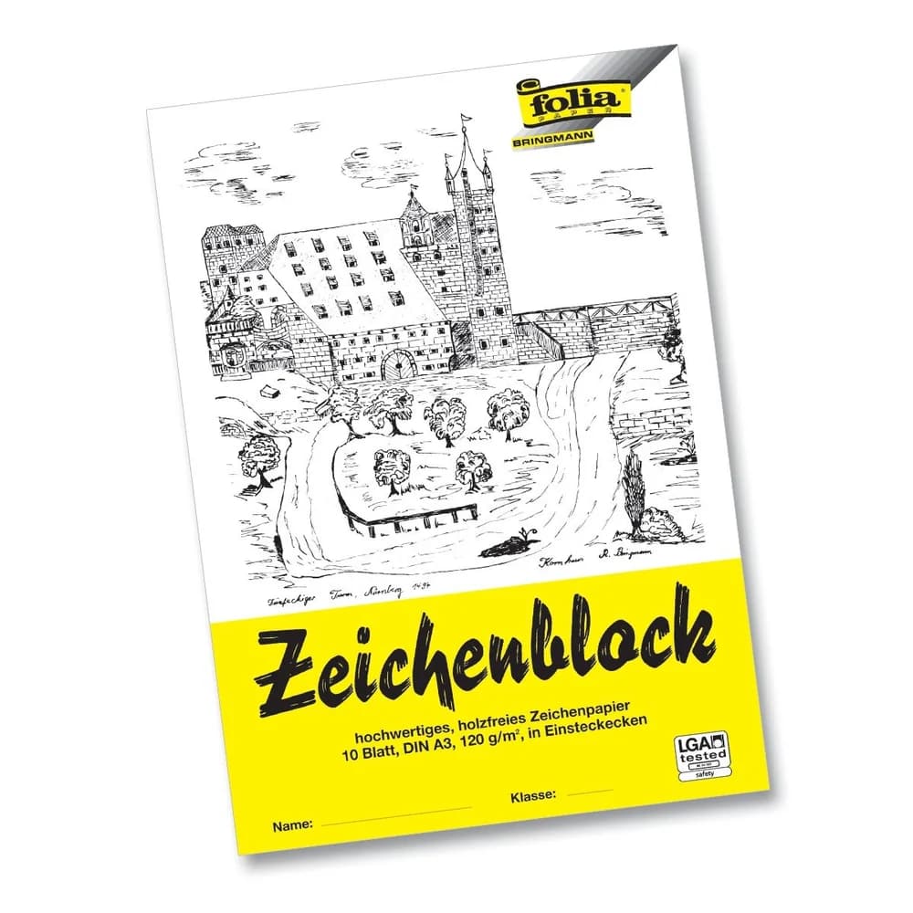 folia Zeichenblock DIN A3 10 Blatt
