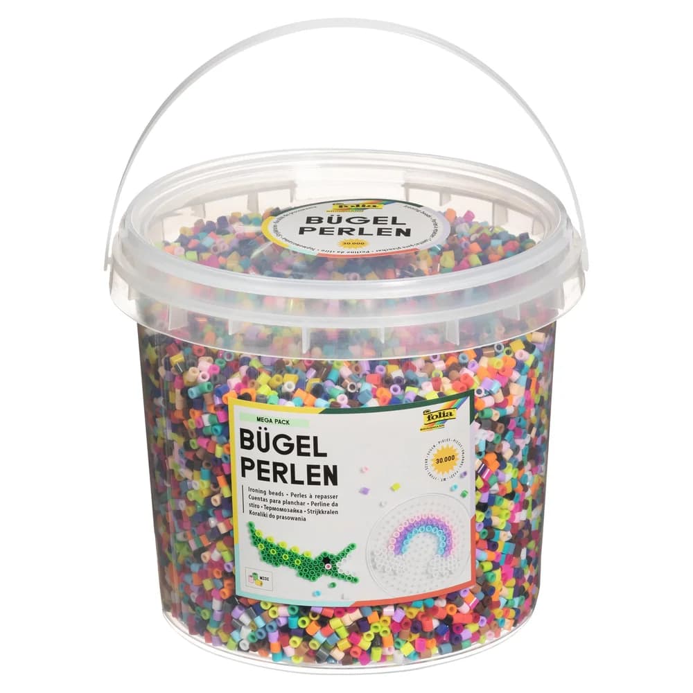 folia 30000er-Pack Bügelperlen »22 Farben« Mega-Pack