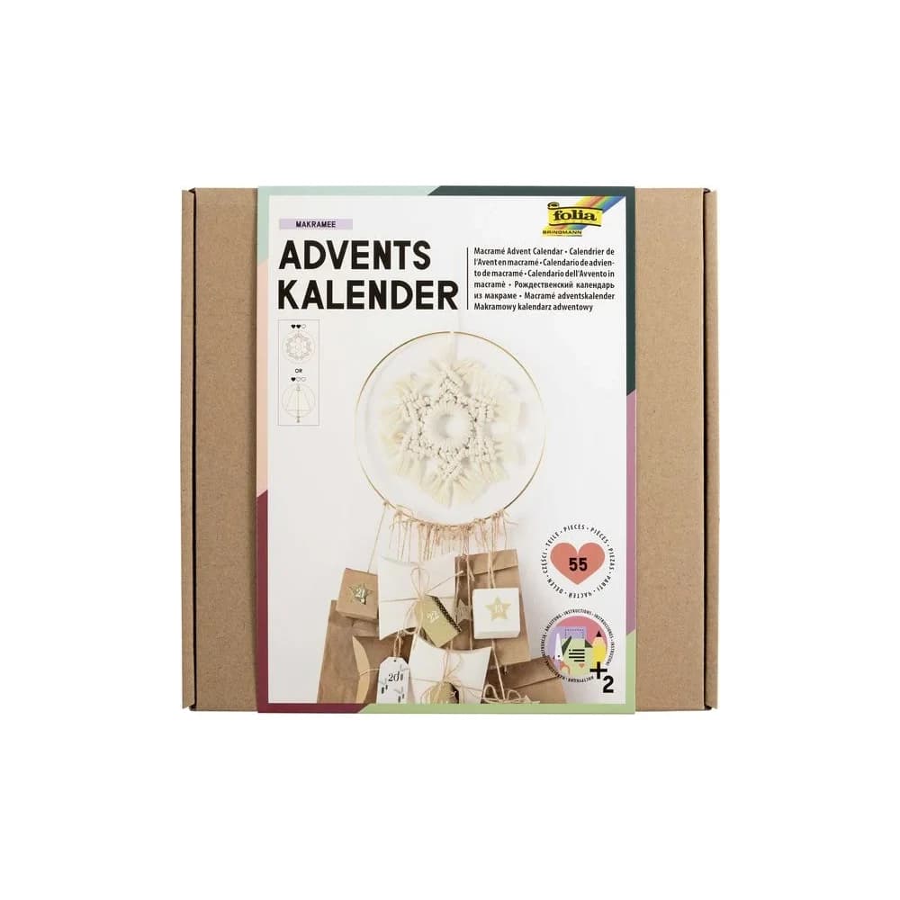 folia Bastelset Adventskalender Makramee