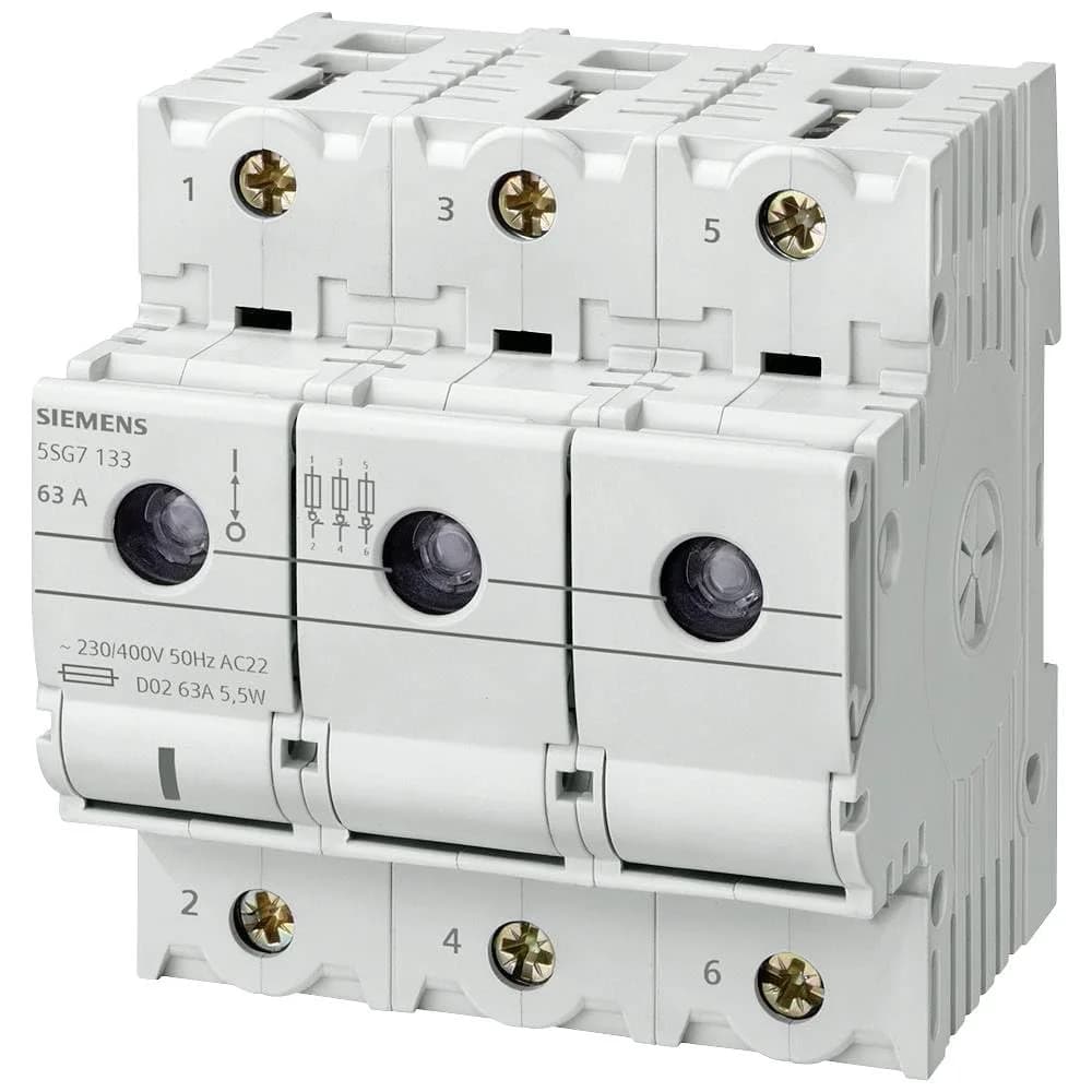 Siemens Neozed-Lasttrennschalter D02, 3-polig, 63A
