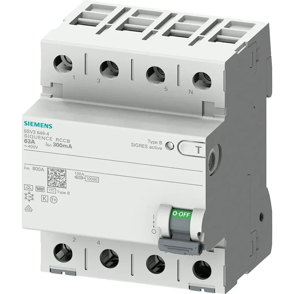 Siemens Dig.Industr. FI-Schutzschalter 5SV3644-4