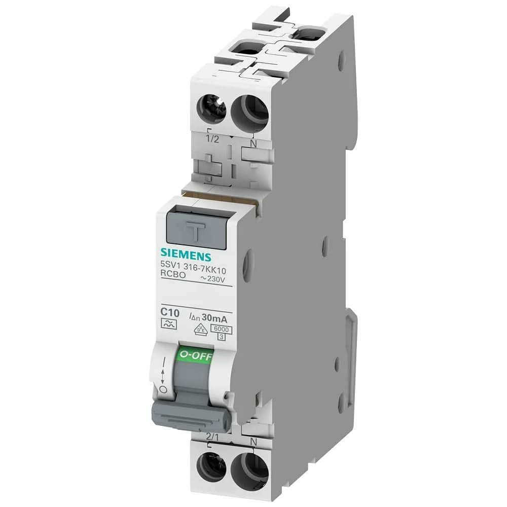 Siemens, Schutzschalter, FI/LS kompakt 6kA Typ 30mA C0