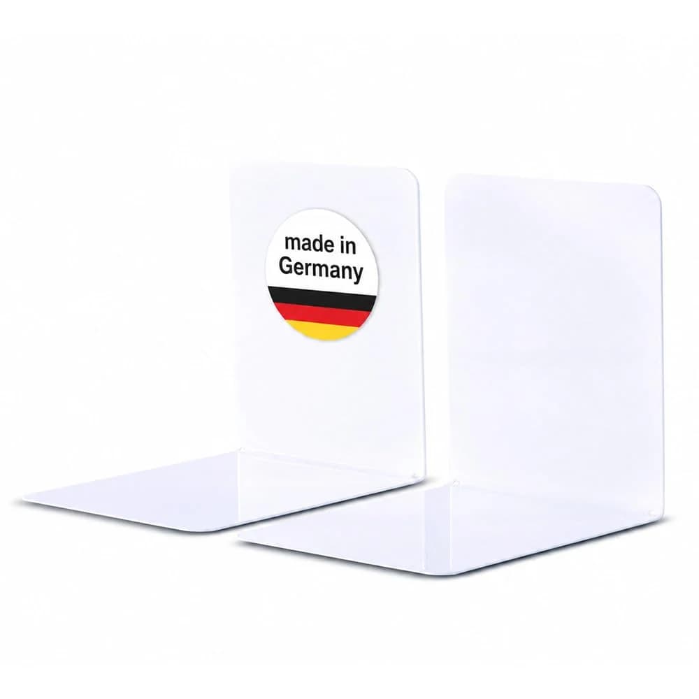 MAUL Briefablage Buchstützen Metall breit 14x12x14cm weiß VE=2 Stück weiß