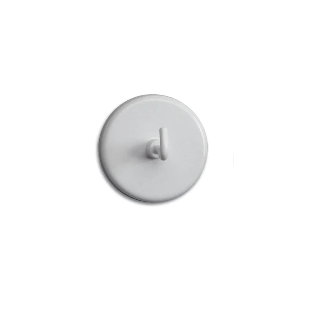 MAUL Magnet Kraftmagnet mit Haken 47mm Durchmesser 15kg Haftkraft 5 Stück weiß weiß