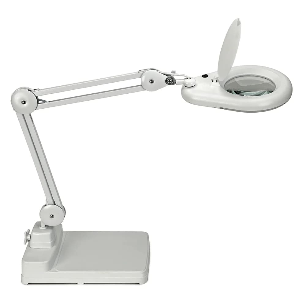MAUL Lupenleuchte MAULviso LED 6.500 K Standfuß weiß