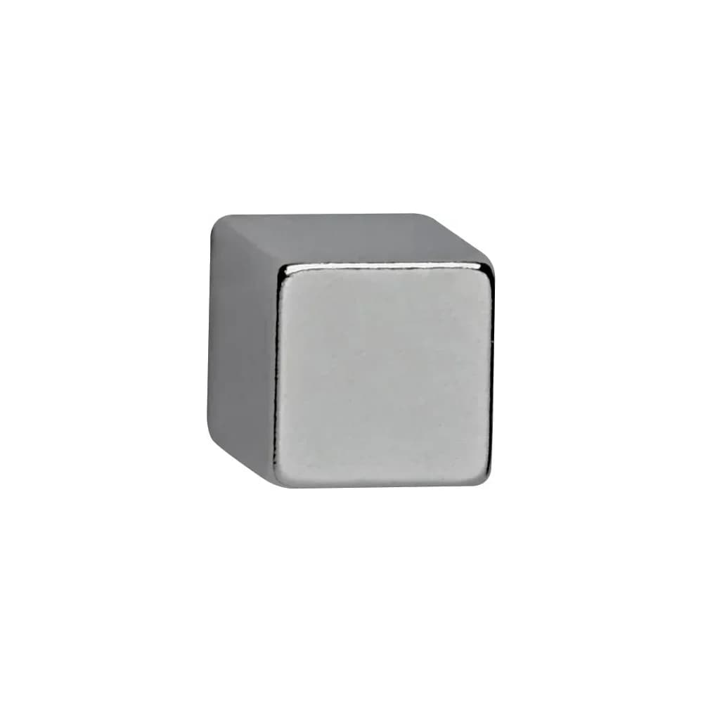 MAUL Magnet Neodym-Würfelmagnet 1x1x1cm silber VE=4 Stück silberfarben