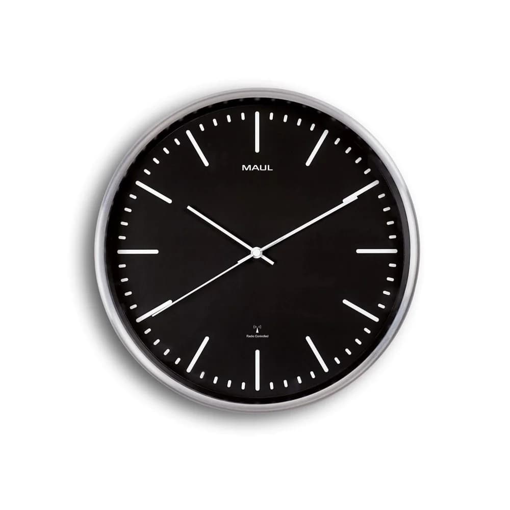 MAUL Uhr Wanduhr Maulfly 30cm schwarz schwarz