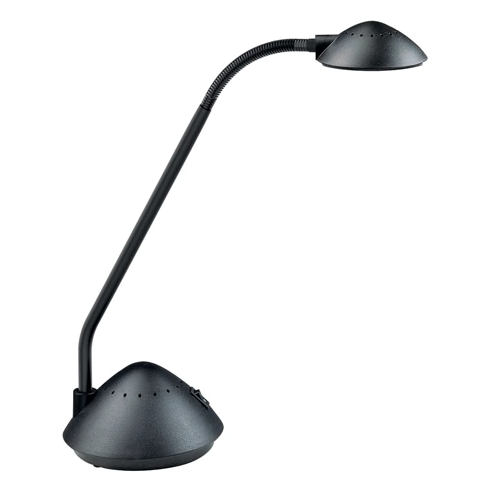 MAUL Tischleuchte MAULarc LED 3.000 K Standfuß schwarz