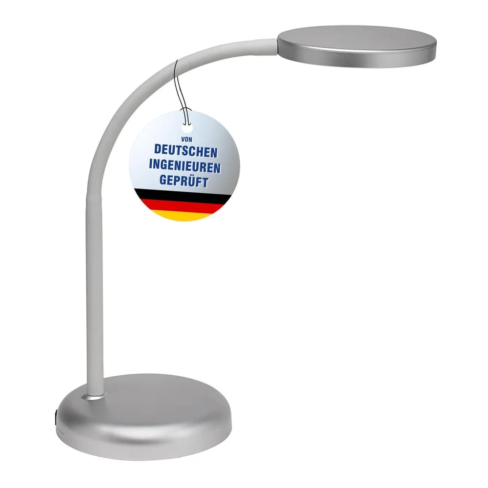 MAUL Tischleuchte MAULjoy LED 3.000 K Standfuß silber