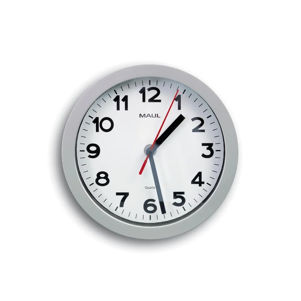 MAUL Uhr Wanduhr MAULstep 20 9052995 silber
