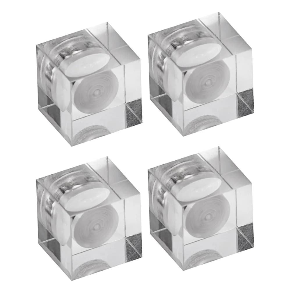 MAUL Neodym-Würfelmagnet Acryl, 15x15x15 mm, 4 St, glaskl.