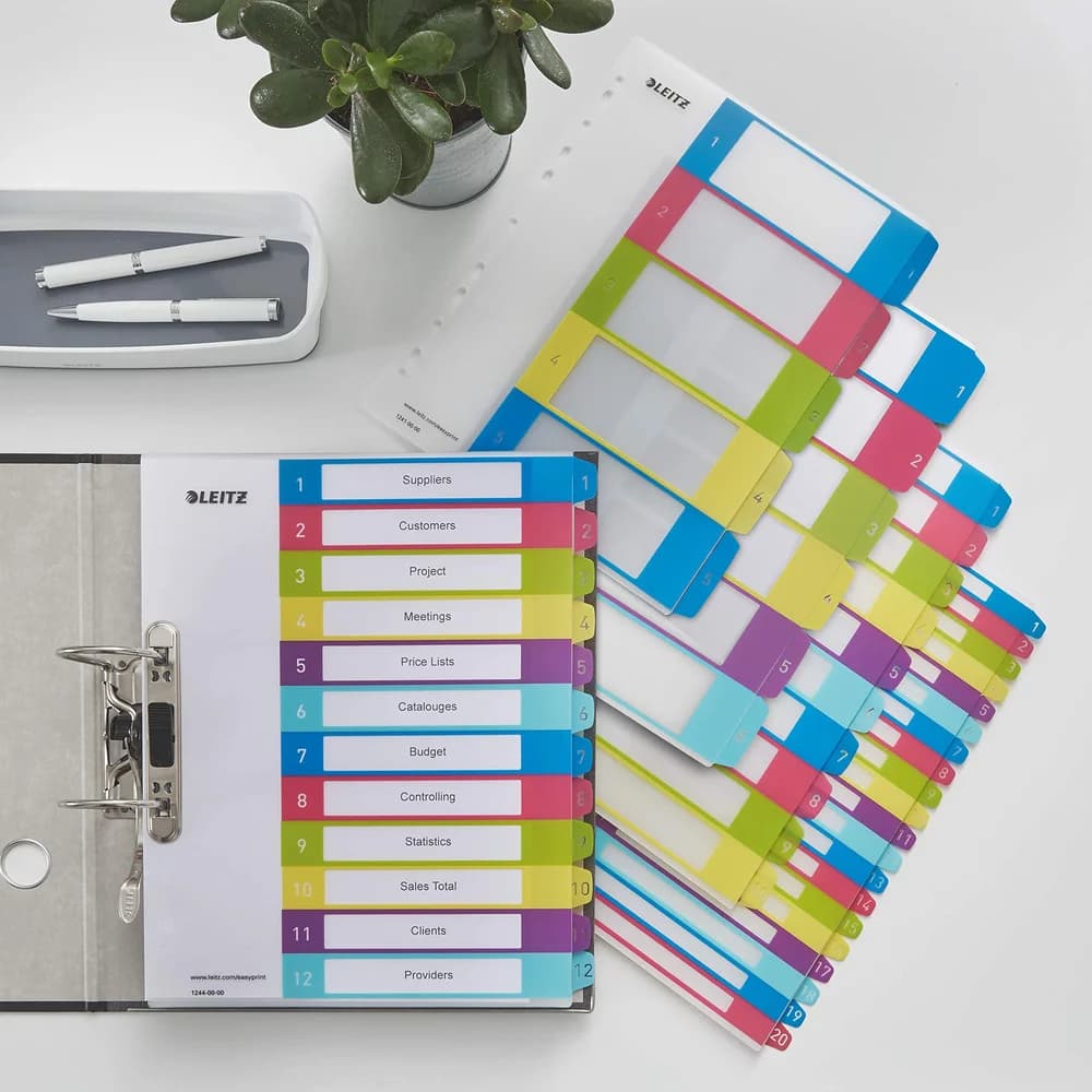 LEITZ Aktenordner Leitz Register WOW 1244