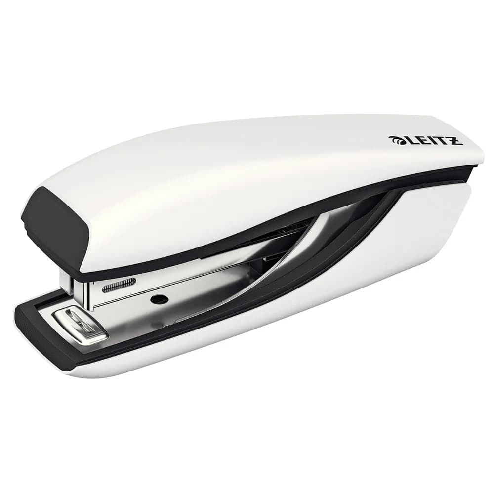 LEITZ Heftgerät 5528 NeXXt WOW Mini, Metallic-Design weiß