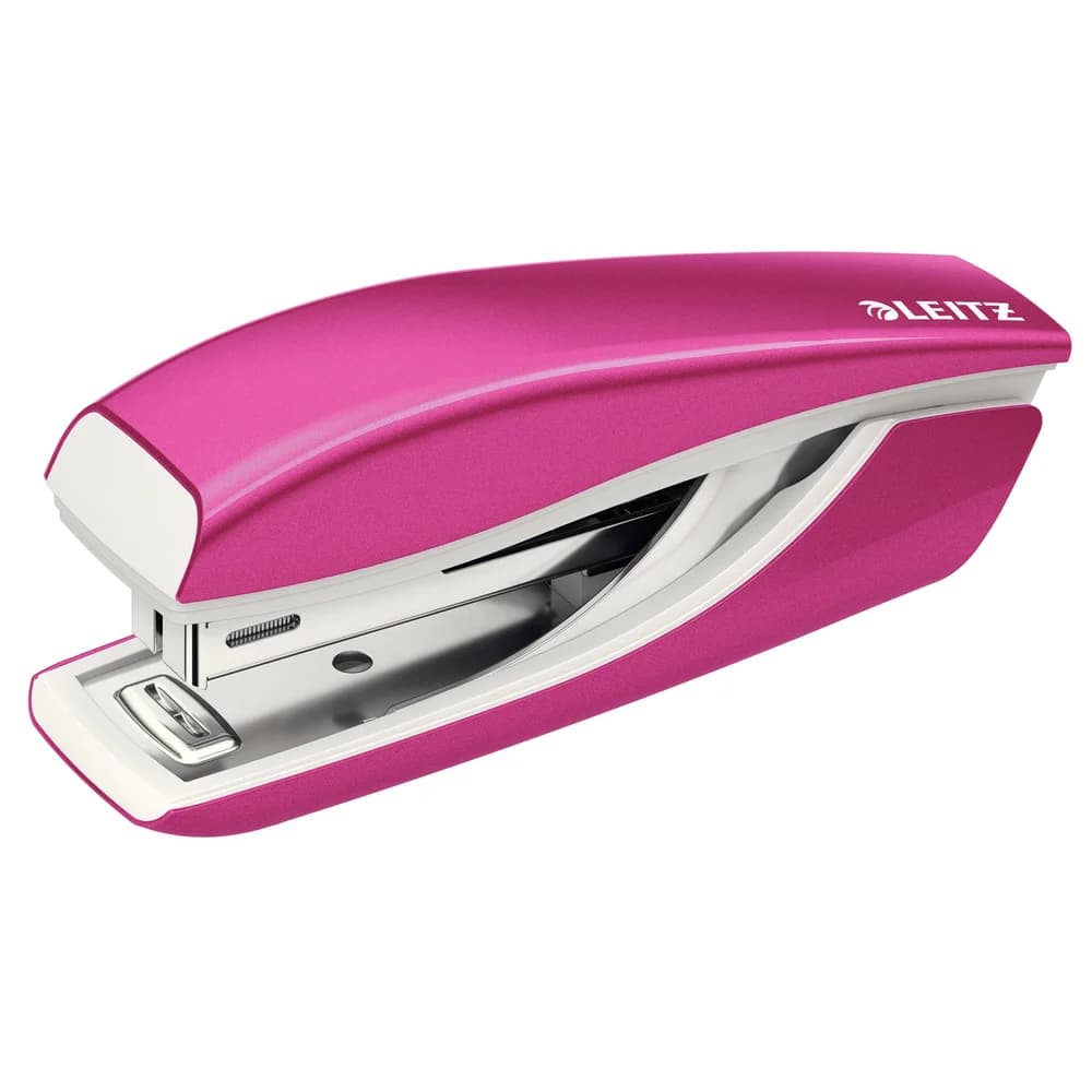 LEITZ Heftgerät 5528 NeXXt WOW Mini, Metallic-Design rosa