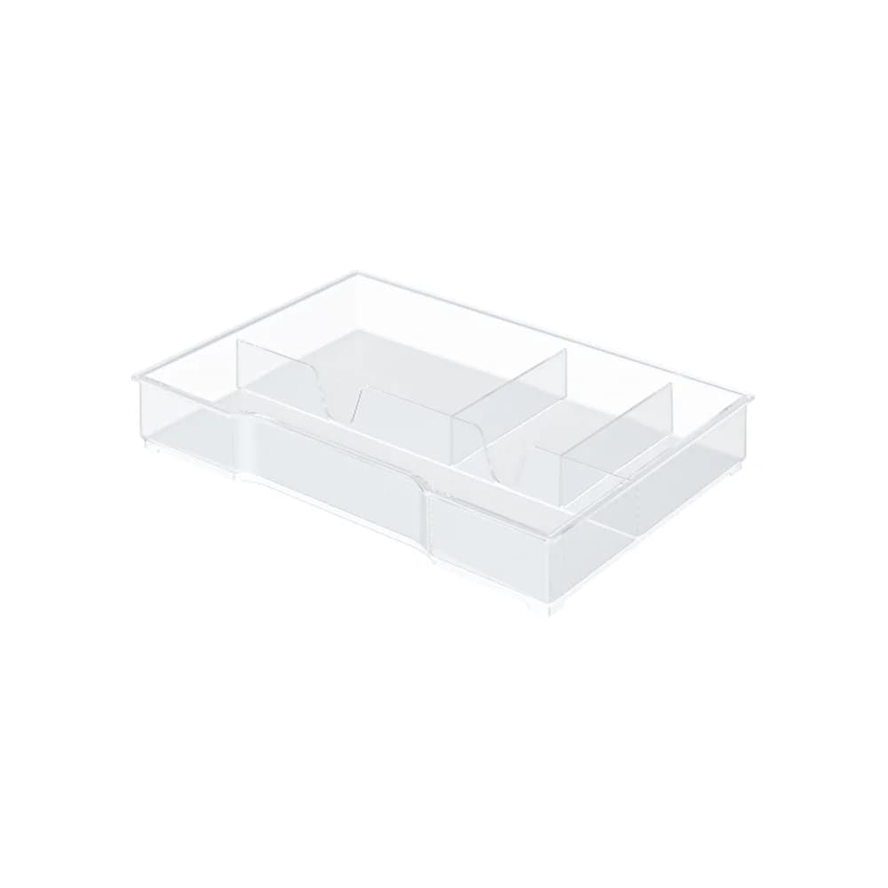 Leitz Schubladeneinsatz 52150002 16,7x24,7x3,5cm 4Fächer PS glasklar