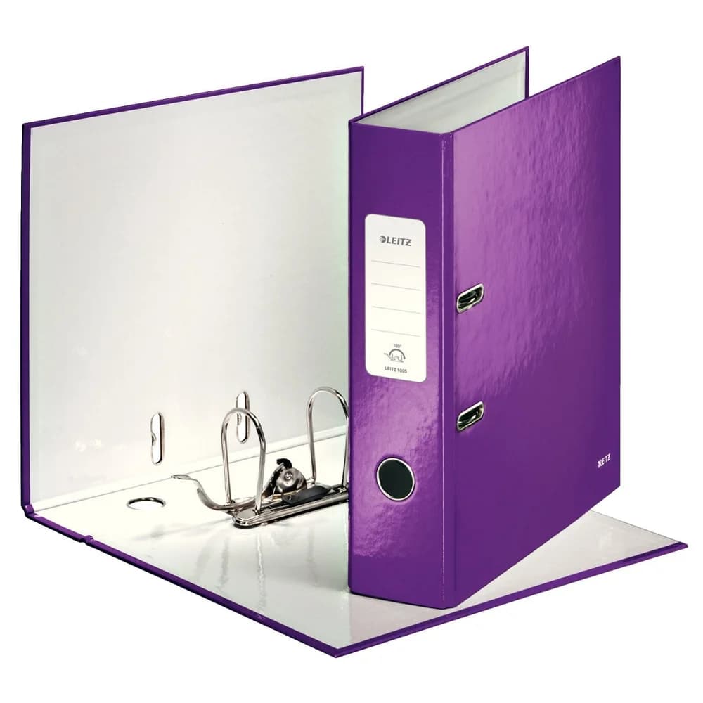 LEITZ Aktenordner Ordner A4 breit Wow violett metallic