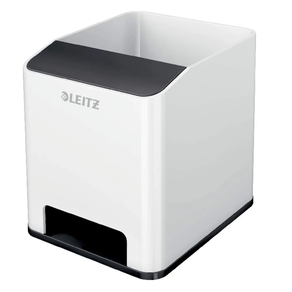 LEITZ Stiftehalter WOW Duo Colour, perlweiß/schwarz