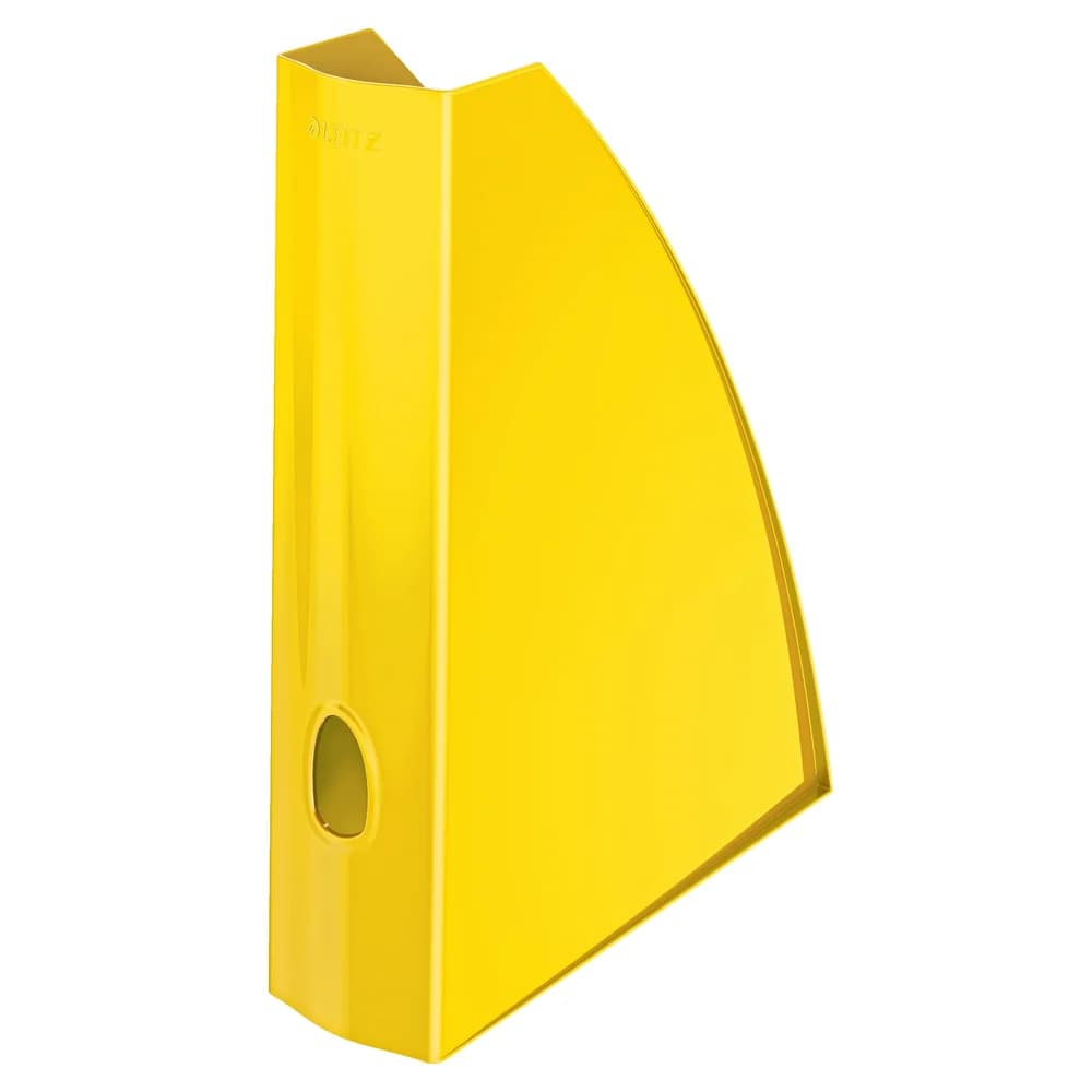 LEITZ Stehsammler WOW Polystyrol gelb , DIN A4