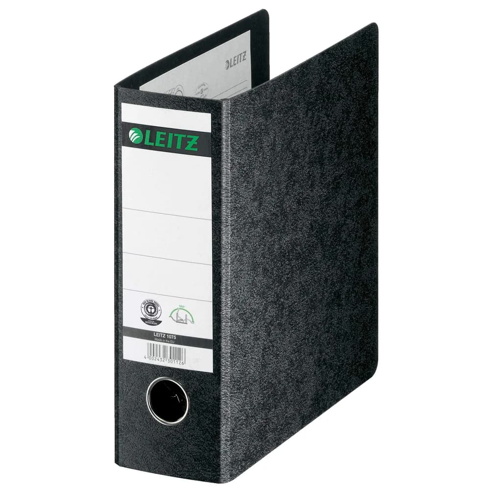Leitz Ordner 10750000 DIN A5 80mm Pappe schwarz