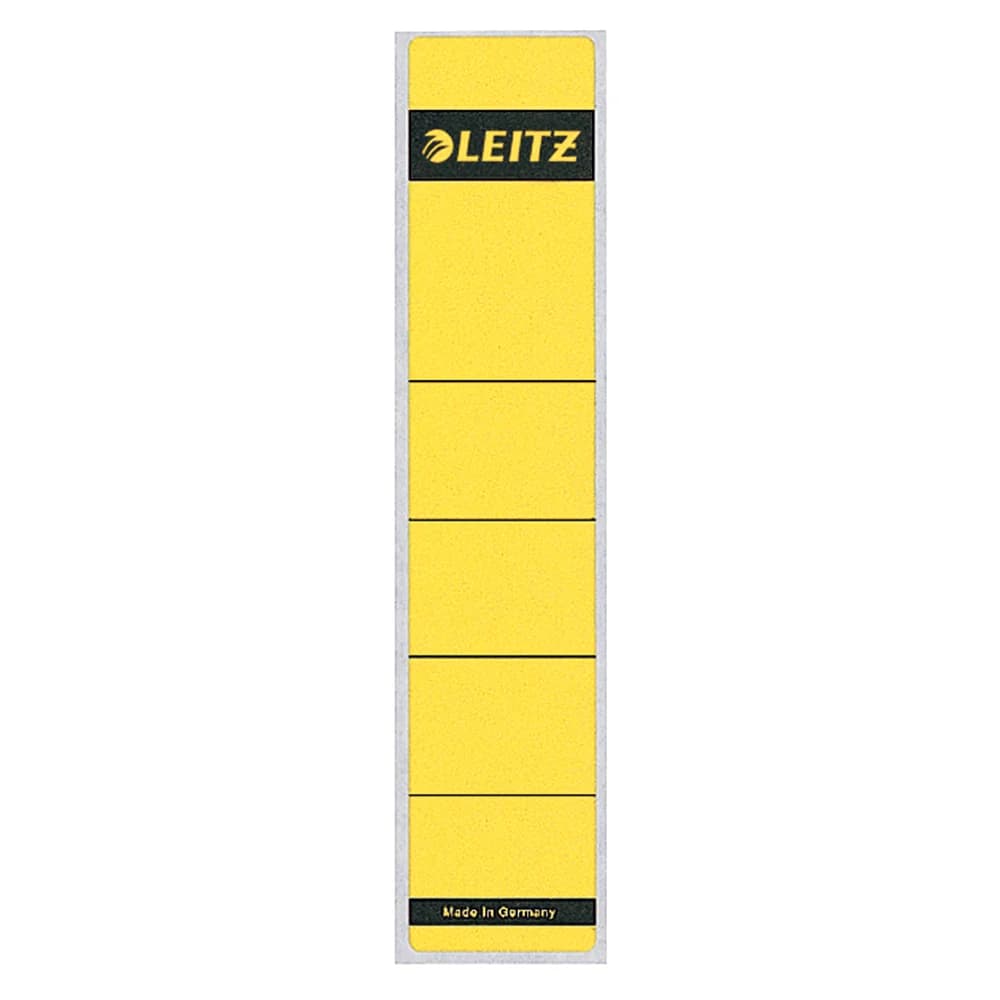 Leitz Selbstklebende Ordnerrücken-Etiketten »1643« gelb, 5 cm