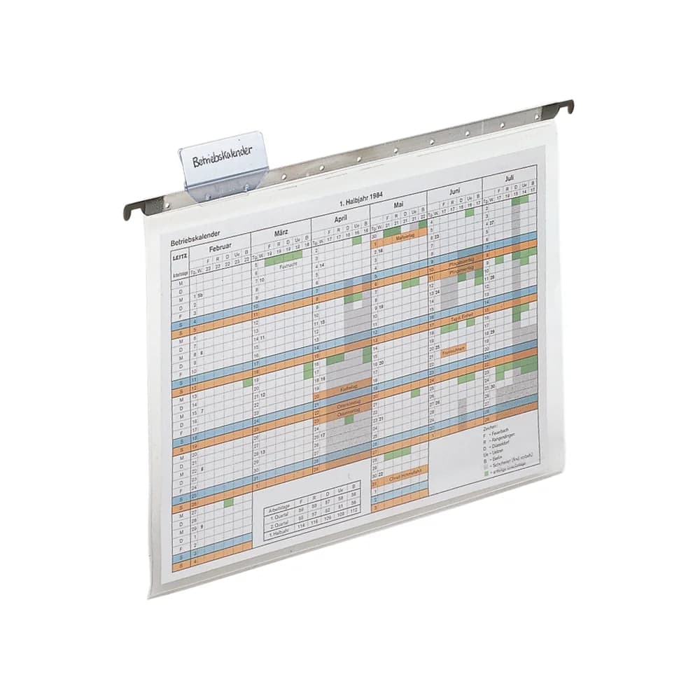 LEITZ Umhängetasche Leitz Hängetasche ALPHA 19290000 DIN A4 PVC transparent