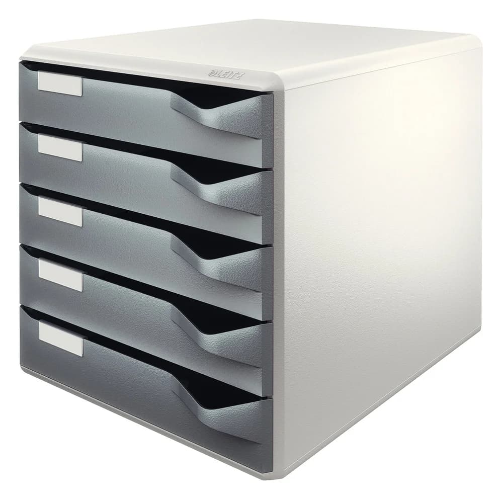 Leitz Schubladenbox 5280 »Post-Set« grau, 28.5x29x35.5 cm