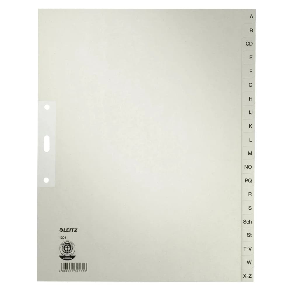 Leitz Papierregister »1201« grau, 24x30 cm